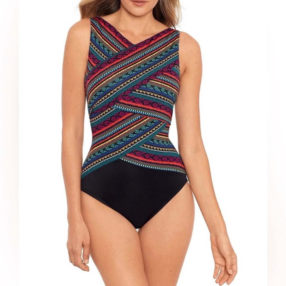 Miraclesuit Raya De Sol Brio Onepiece Swimsuit Size 8